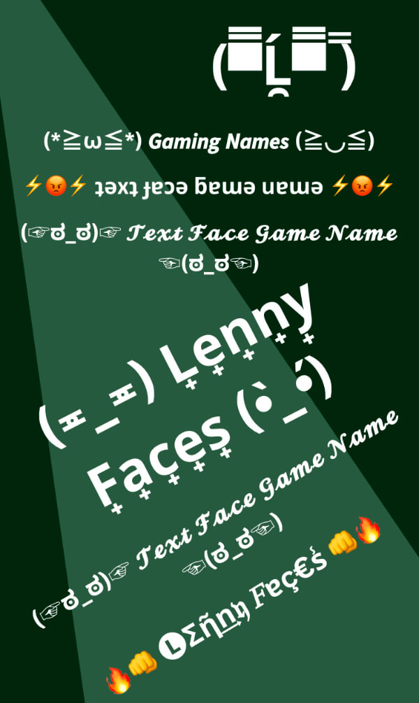 lenny face gaming name